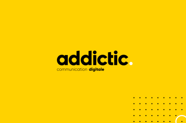 Logo jaune actualité communication digitale