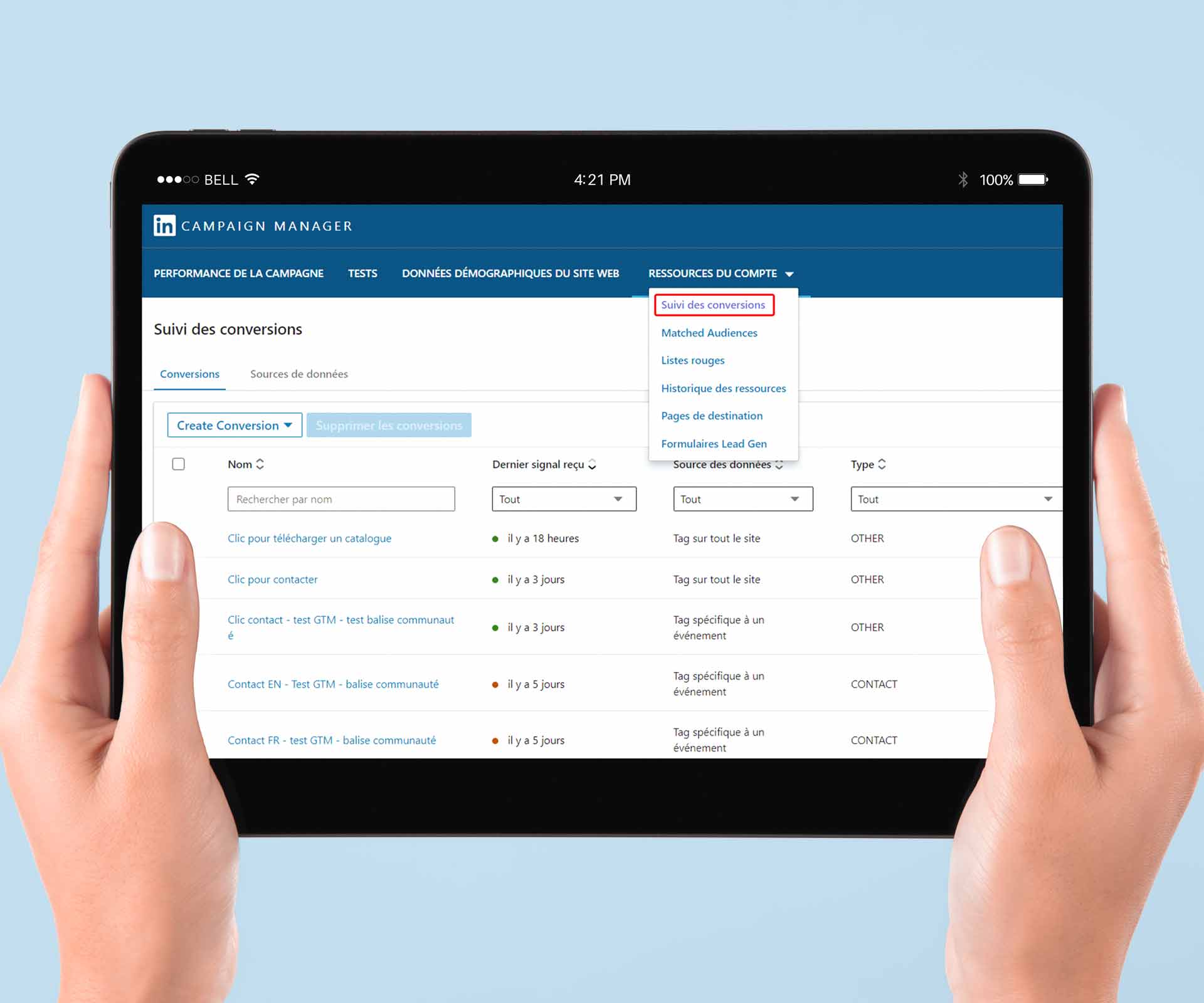 Analyse de données LinkedIn Insight Tag