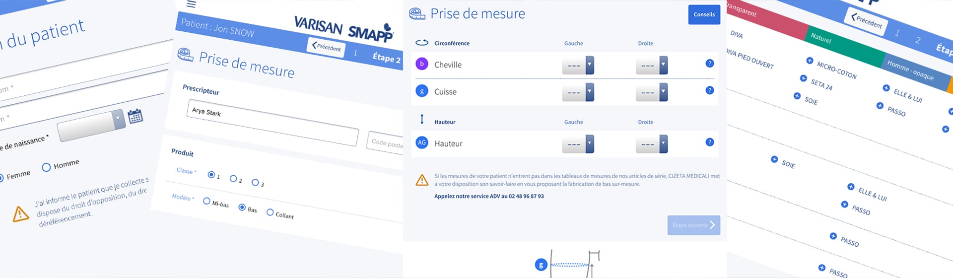 Maquette application mobile médicale