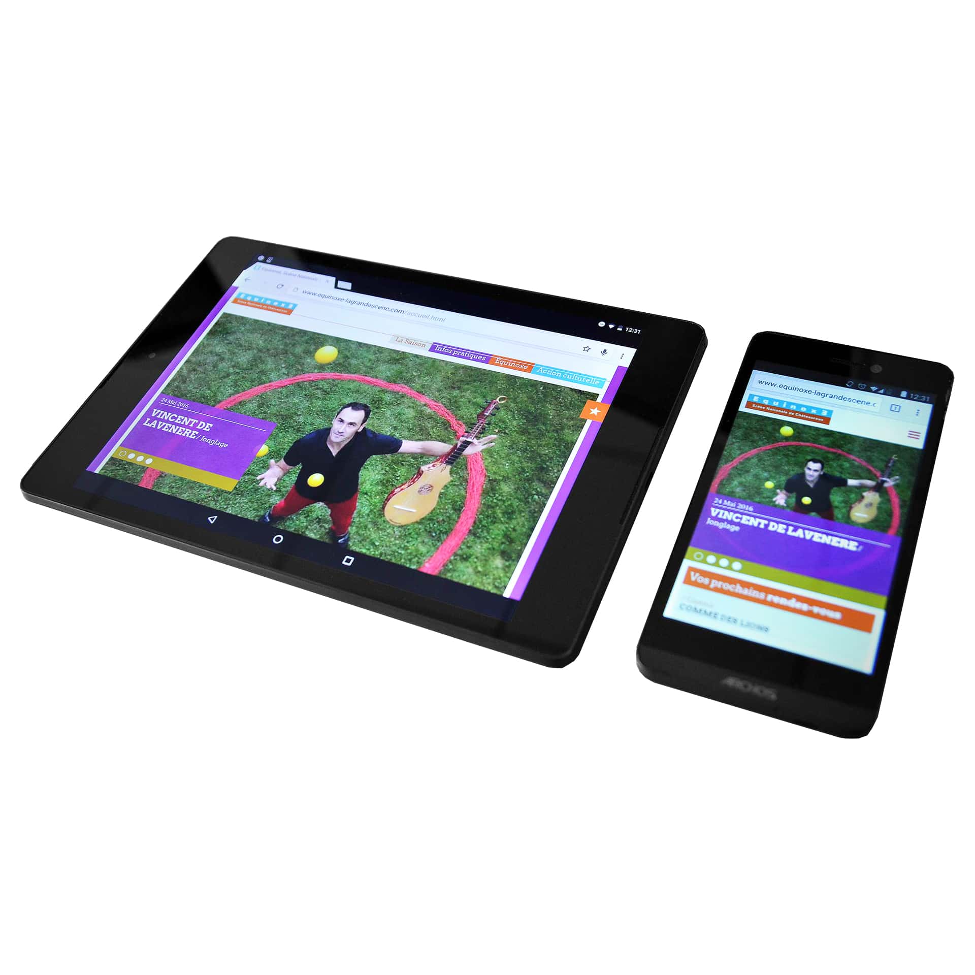 Responsive design site Equinoxe