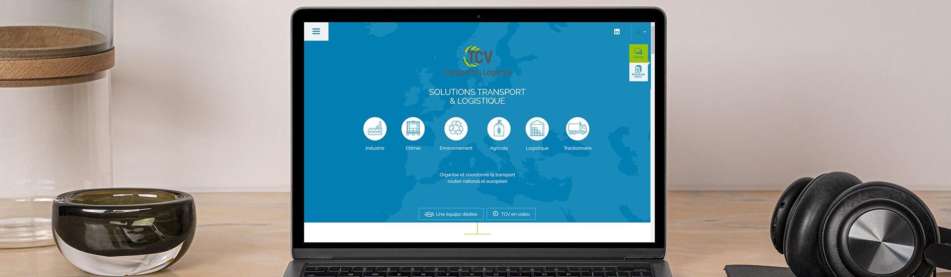 Refonte site internet TCV Transports